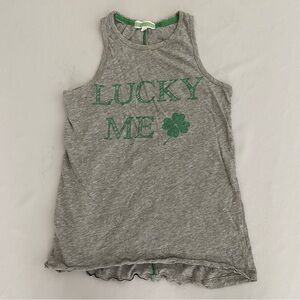PJ Salvage Women’s Top XS Lucky Me St. Patrick’s Day Sleeveless Pajama Shirt